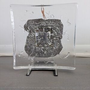 Bertil Vallien (Swedish) for Kosta boda, "Running Man" from the Domino series